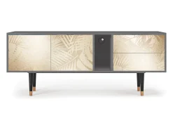 Móvel De Tv| Mueble de TV - 170х69х48 cm - T1 - Plant of the Dessert, Cinza Cinzento