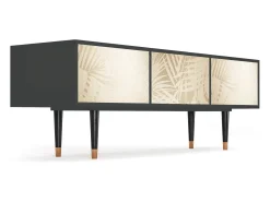Móvel De Tv* Mueble de TV - 170х59х48 cm - T4 - Plant of the Dessert, Antracite Cinza antracite