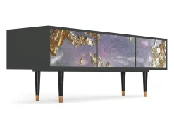 Outlet Mueble de TV - 170х59х48 cm - T4 - Planet Earth, Antracite Cinza antracite