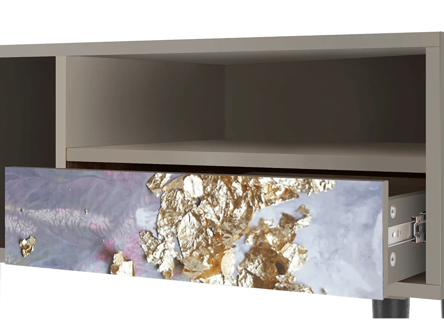 Móvel De Tv| Mueble de TV - 115х59х48 cm - T3 - Planet Earth, Areia Bege