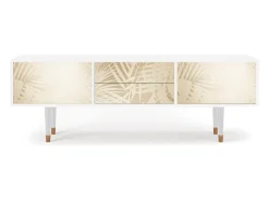 Móvel De Tv* Mueble de TV - 170х59х48 cm - T4 - Plant of the Dessert, Branco Bege