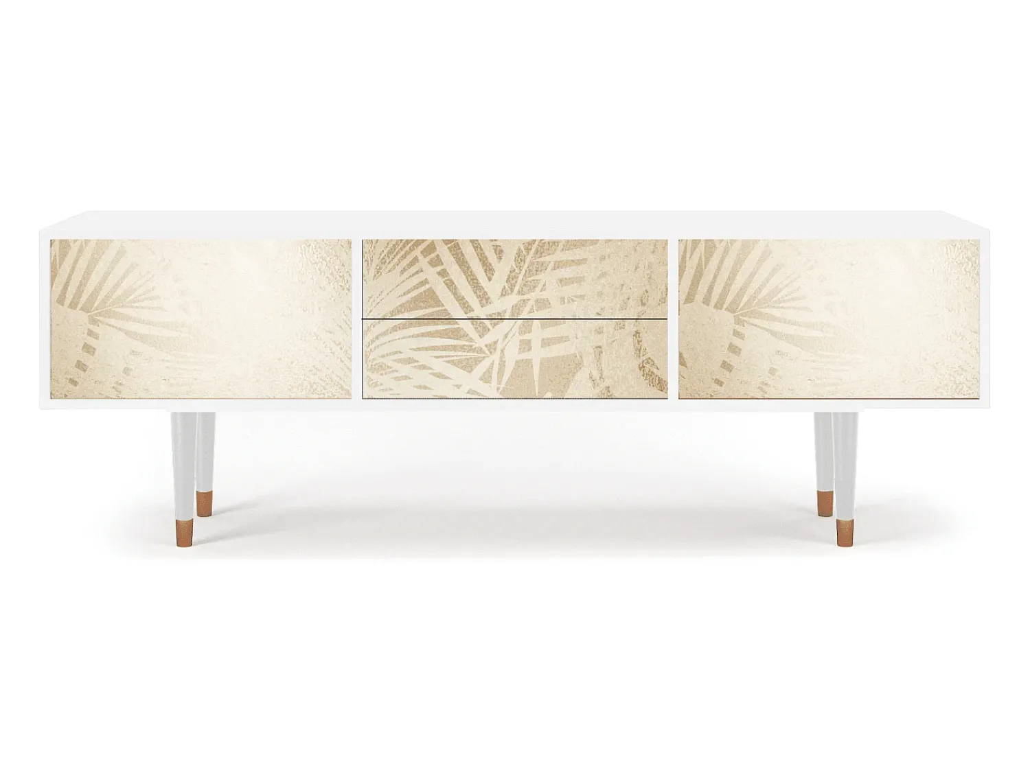 Móvel De Tv* Mueble de TV - 170х59х48 cm - T4 - Plant of the Dessert, Branco Bege