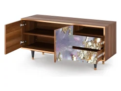 Mueble de TV - 125х56х41 cm - T7 - Planet Earth, Nogueira^ Móvel De Tv