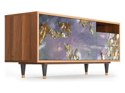 Mueble de TV - 125х56х41 cm - T7 - Planet Earth, Nogueira^ Móvel De Tv