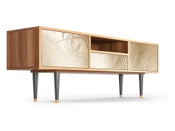 Móvel De Tv| Mueble de TV - 170х59х41 cm - T6 - Plant of the Dessert, Nogueira Castanho