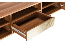 Móvel De Tv| Mueble de TV - 170х59х41 cm - T6 - Plant of the Dessert, Nogueira Castanho