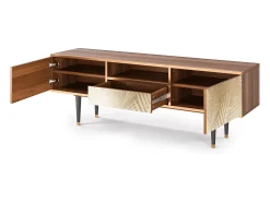 Móvel De Tv| Mueble de TV - 170х59х41 cm - T6 - Plant of the Dessert, Nogueira Castanho