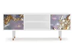 Móvel De Tv* Mueble de TV - 170х69х48 cm - T2 - Planet Earth, Branco Bege