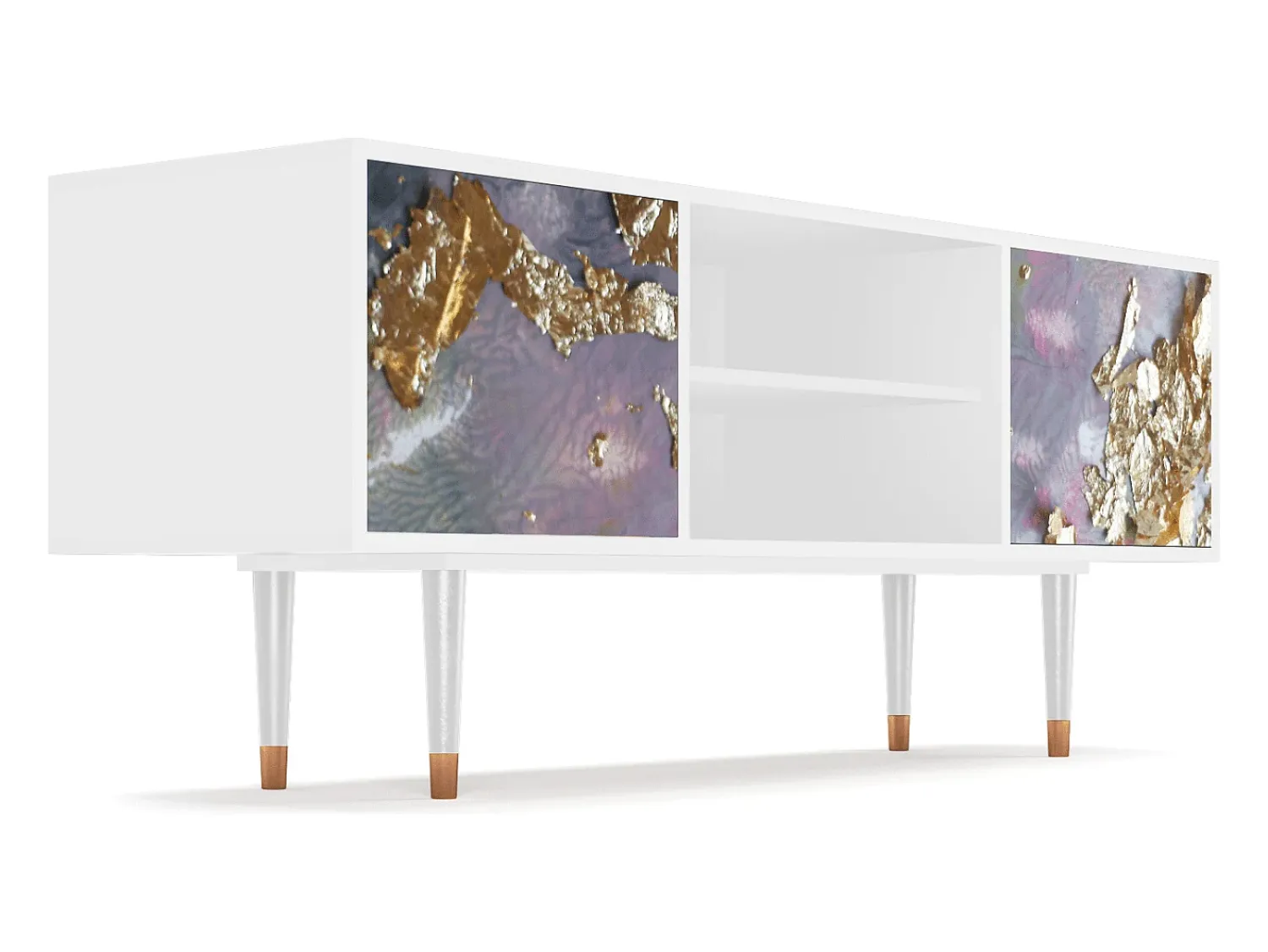 Móvel De Tv* Mueble de TV - 170х69х48 cm - T2 - Planet Earth, Branco Bege