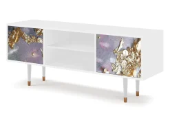 Móvel De Tv* Mueble de TV - 170х69х48 cm - T2 - Planet Earth, Branco Bege