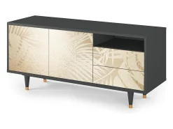 Hot Mueble de TV - 125х56х41 cm - T7 - Plant of the Dessert, Antracite Cinza antracite