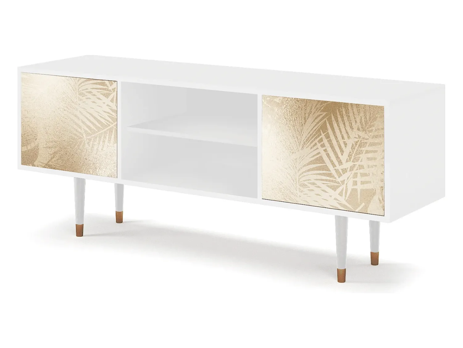 Móvel De Tv* Mueble de TV - 170х69х48 cm - T2 - Plant of the Dessert, Branco Bege