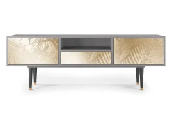 Móvel De Tv* Mueble de TV - 170х59х41 cm - T6 - Plant of the Dessert, Cinza Cinzento