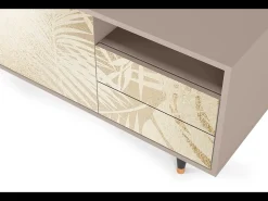 Clearance Mueble de TV - 125х56х41 cm - T7 - Plant of the Dessert, Latte Bege