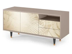Clearance Mueble de TV - 125х56х41 cm - T7 - Plant of the Dessert, Latte Bege