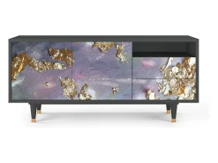Discount Mueble de TV - 125х56х41 cm - T7 - Planet Earth, Antracite Cinza antracite