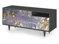 Discount Mueble de TV - 125х56х41 cm - T7 - Planet Earth, Antracite Cinza antracite