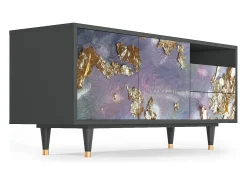 Discount Mueble de TV - 125х56х41 cm - T7 - Planet Earth, Antracite Cinza antracite