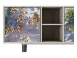 Clearance Mueble de TV - 150х69х41 cm - T5 - Planet Earth, Areia Bege