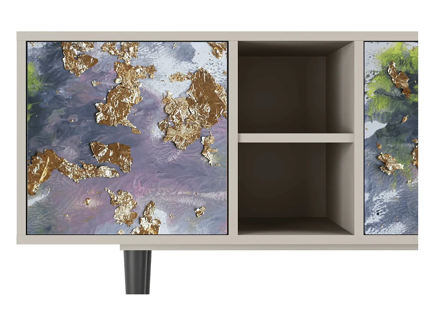Clearance Mueble de TV - 150х69х41 cm - T5 - Planet Earth, Areia Bege