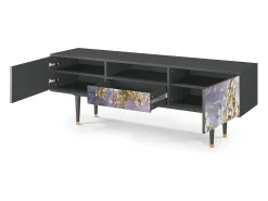 Móvel De Tv| Mueble de TV - 170х59х41 cm - T6 - Planet Earth, Antracite Cinza antracite