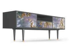 Móvel De Tv| Mueble de TV - 170х59х41 cm - T6 - Planet Earth, Antracite Cinza antracite