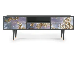 Móvel De Tv| Mueble de TV - 170х59х41 cm - T6 - Planet Earth, Antracite Cinza antracite
