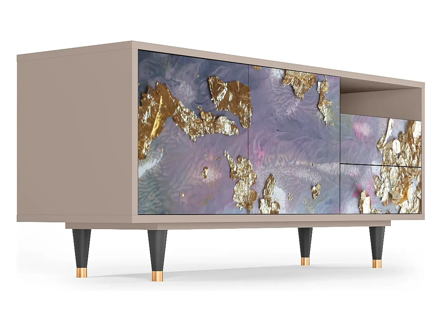 Mueble de TV - 125х56х41 cm - T7 - Planet Earth, Latte^ Móvel De Tv