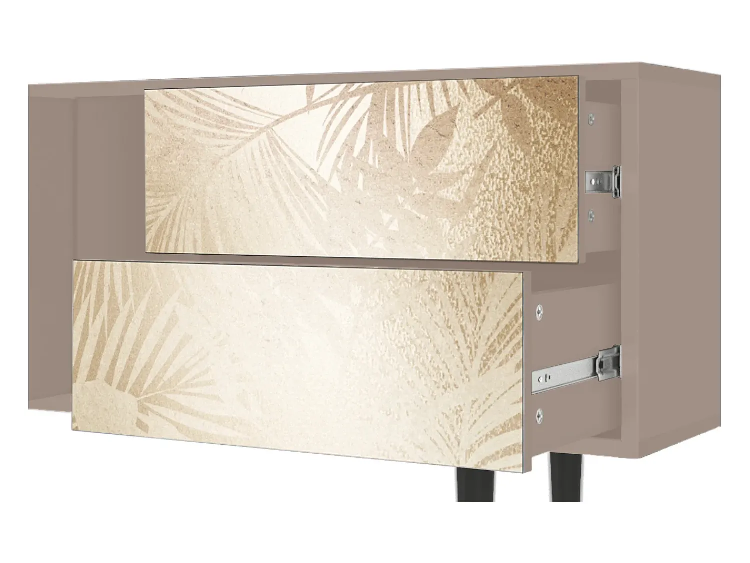 Móvel De Tv| Mueble de TV - 170х69х48 cm - T1 - Plant of the Dessert, Latte Bege