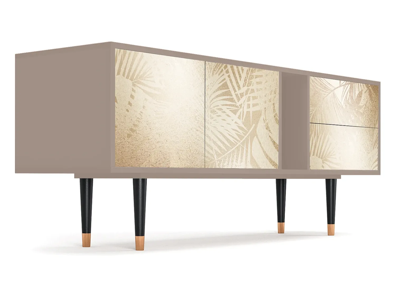Móvel De Tv| Mueble de TV - 170х69х48 cm - T1 - Plant of the Dessert, Latte Bege