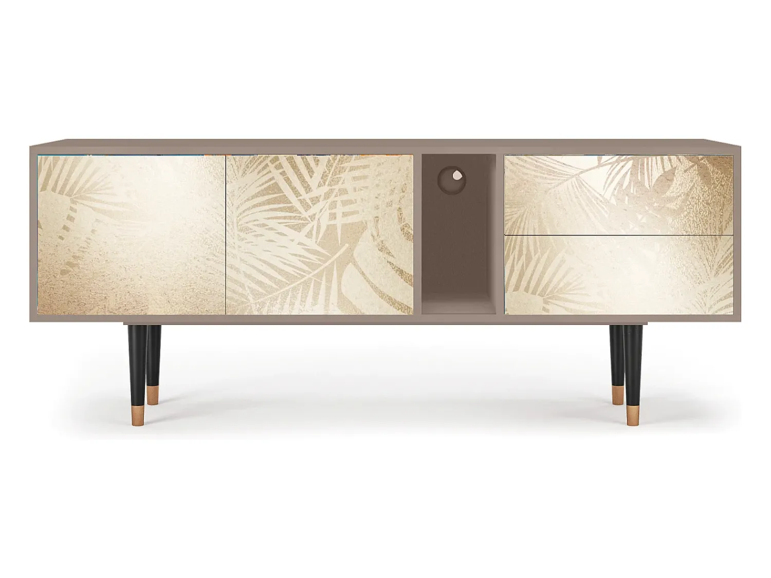 Móvel De Tv| Mueble de TV - 170х69х48 cm - T1 - Plant of the Dessert, Latte Bege