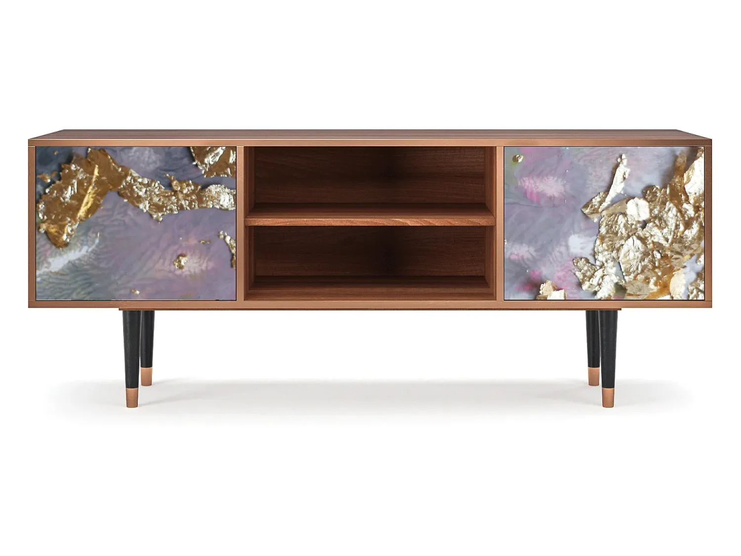 Online Mueble de TV - 170х69х48 cm - T2 - Planet Earth, Nogueira Castanho