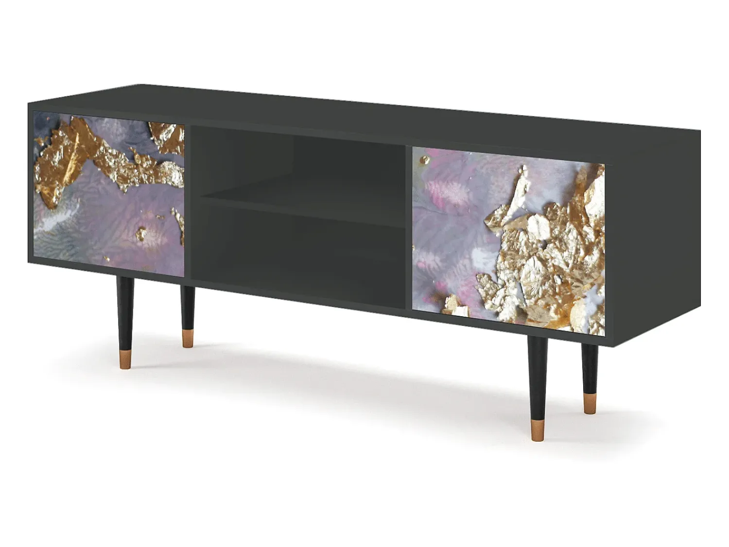 Mueble de TV - 170х69х48 cm - T2 - Planet Earth, Antracite Cinza antracite