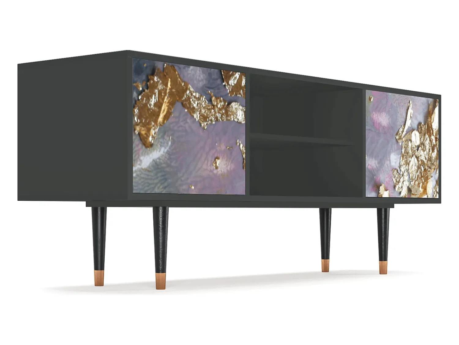 Mueble de TV - 170х69х48 cm - T2 - Planet Earth, Antracite Cinza antracite