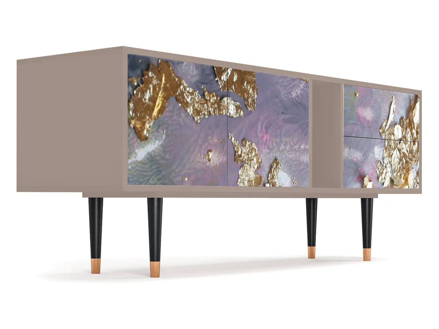 Discount Mueble de TV - 170х69х48 cm - T1 - Planet Earth, Latte Bege