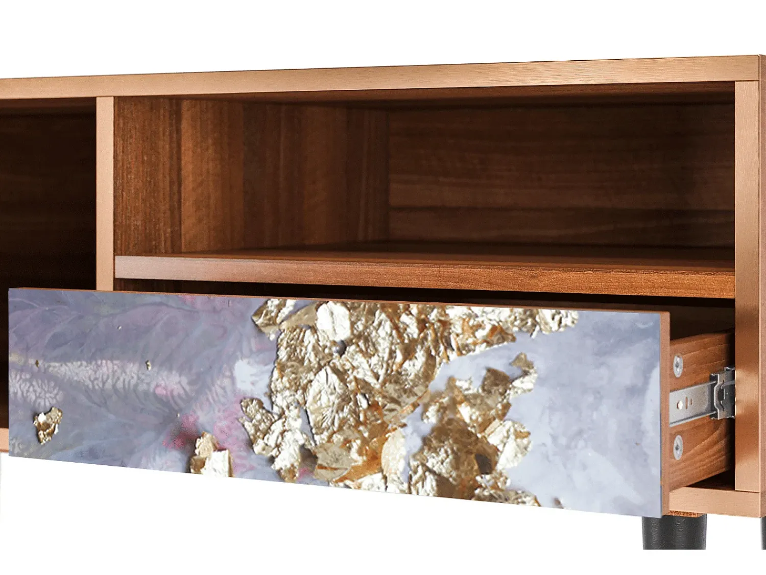 Mueble de TV - 115х59х48 cm - T3 - Planet Earth, Nogueira^ Móvel De Tv