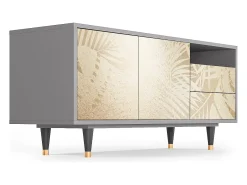 Hot Mueble de TV - 125х56х41 cm - T7 - Plant of the Dessert, Cinza Cinzento
