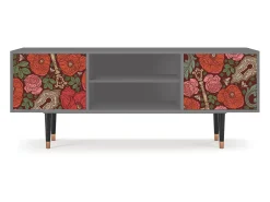 Móvel De Tv* Mueble de TV - 170х69х48 cm - T2 - Poppy Garden, Cinza Cinzento