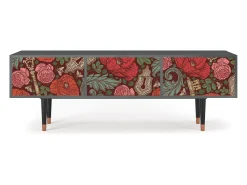 Móvel De Tv* Mueble de TV - 170х59х48 cm - T4 - Poppy Garden, Antracite Cinza antracite