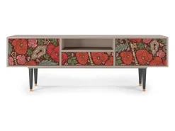 Móvel De Tv* Mueble de TV - 170х59х41 cm - T6 - Poppy Garden, Latte Bege