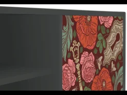 Móvel De Tv* Mueble de TV - 170х69х48 cm - T2 - Poppy Garden, Antracite Cinza antracite