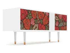 Móvel De Tv* Mueble de TV - 170х69х48 cm - T1 - Poppy Garden, Branco Bege