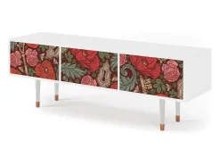 Discount Mueble de TV - 170х59х48 cm - T4 - Poppy Garden, Branco Bege