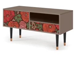 Hot Mueble de TV - 115х59х48 cm - T3 - Poppy Garden, Latte Bege