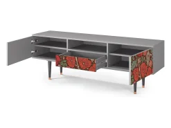 Discount Mueble de TV - 170х59х41 cm - T6 - Poppy Garden, Cinza Cinzento