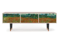 Móvel De Tv| Mueble de TV - 170х59х48 cm - T4 - Poppy field by van Gogh, Latte Bege