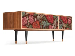 Móvel De Tv* Mueble de TV - 170х59х48 cm - T4 - Poppy Garden, Nogueira Castanho