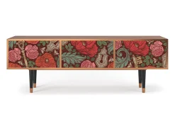 Móvel De Tv* Mueble de TV - 170х59х48 cm - T4 - Poppy Garden, Nogueira Castanho
