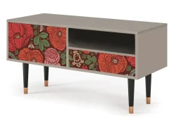 Best Mueble de TV - 115х59х48 cm - T3 - Poppy Garden, Areia Bege