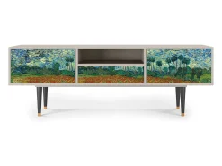 Hot Mueble de TV - 170х59х41 cm - T6 - Poppy field by van Gogh, Areia Bege